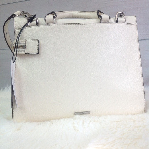 Rebecca Minkoff Jane Satchel Tote Antique White - Picture 5 of 8